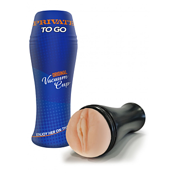 Original Vacuum Cup To Go Men's Masturbator - Realistic Stroker