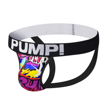 Sexy Colorfull Jockstrap for Men Pump Black