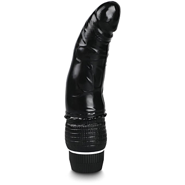 Vibrating Realistic Dildo – Black Edition