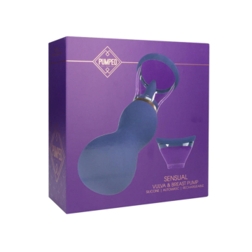 Sensual - Rechargeable Vulva and Breast Pump - Purple