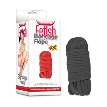 Fetish Bondage Rope 10m Black