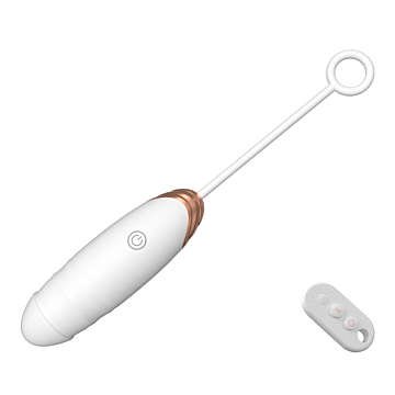Vibrating Love Egg with Thrusting & Heating – 7 Functions – Remote Control – White