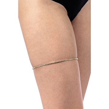 gold rhinestone garter