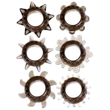Linx Tickler Set Textured Ring Smoke