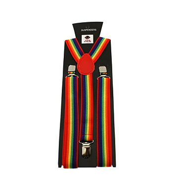Rainbow Stripe 2.5cm Braces