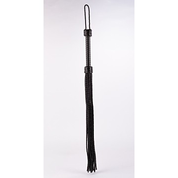 Devil Sticks Kid Handle Kid Leather Braided Tails Black
