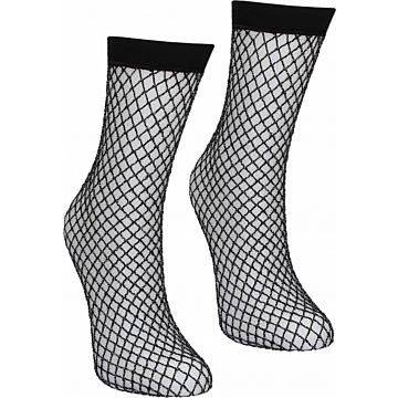 Dreamgirl Glitter fishnet socks Black