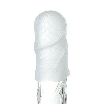 A-TOYS Masturbator Pocket Wavy TPR white 7.8 cm (stretches to 30 cm)