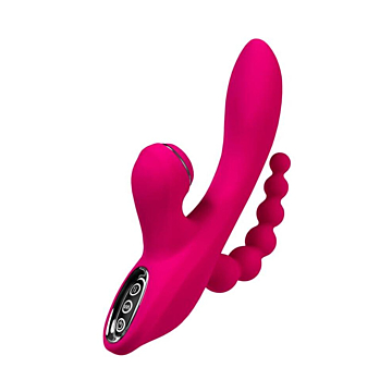 JOS Stimulator 3 in 1 Tripling silicone pink 21cm