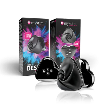 Mystim Heart's Desire E-stim Layon Vibrator Black