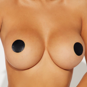 Just The Spot Nipple Pasties - Stickers Black OS