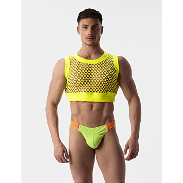 Barcode Berlin Mesh Crop Arman Neongreen