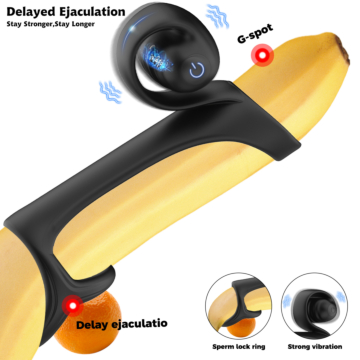 Vibrating Delay Three-ring Cock Ring