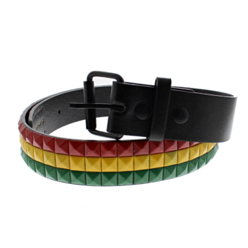 Red, Yellow & Green Chessboard 3-Row Pyramid Belts