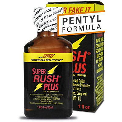 Poppers Leather Cleaner Super Rush Plus Black Pentyl 25ml